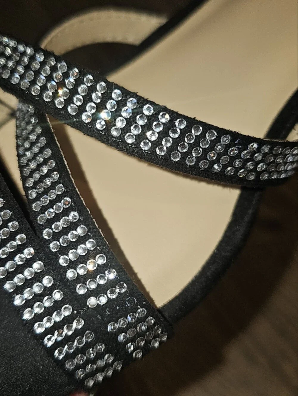 🖤 Dream Pairs Rhinestone Dress Sandals, Size 2